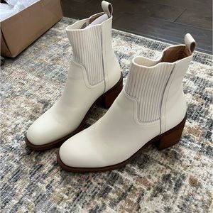White Steve Madden Booties